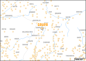 map of Gaura