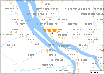 map of Gauriac