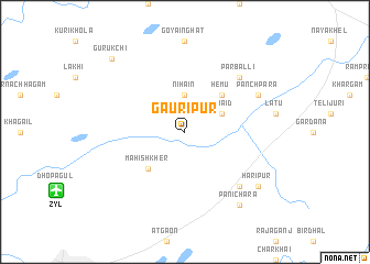 map of Gauripur