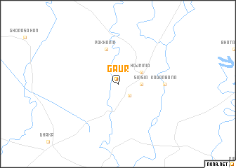 map of Gaur