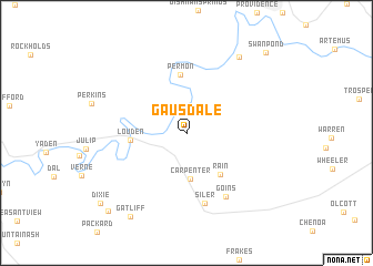 map of Gausdale