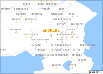 map of Gavalás