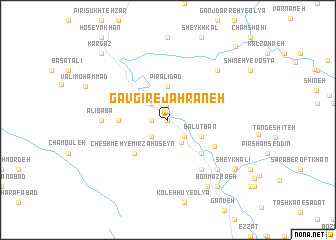 map of Gāvgīr-e Jahrāneh