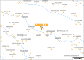 map of Gavīleh