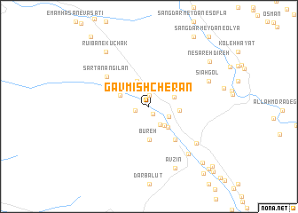 map of Gāvmīsh Cherān