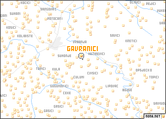 map of Gavranići