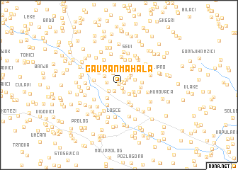 map of Gavran Mahala