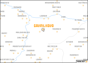 map of Gavrilkovo