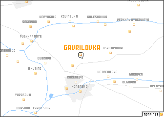 map of Gavrilovka
