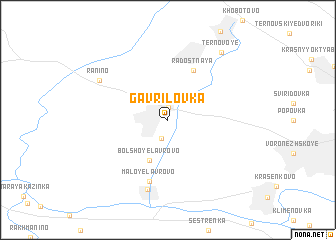 map of Gavrilovka