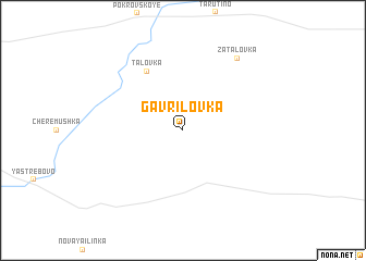 map of (( Gavrilovka ))