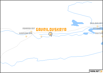 map of Gavrilovskaya