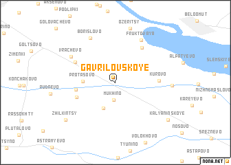 map of Gavrilovskoye