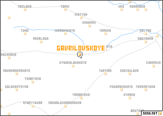 map of Gavrilovskoye