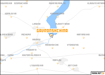 map of Gavronshchina
