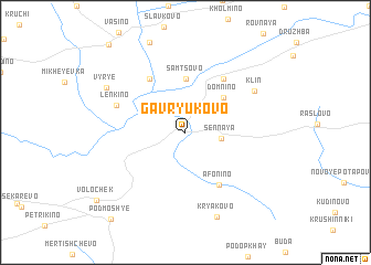 map of Gavryukovo