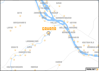 map of Gawana