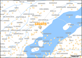 map of Gawāns