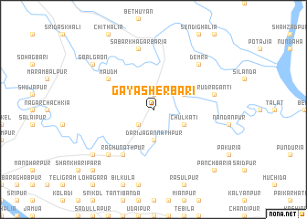 map of Gayāsherbāri
