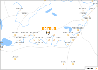 map of Gayawa