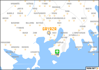 map of Gayaza