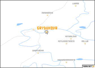 map of Gaydukova