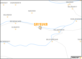 map of Gayevka
