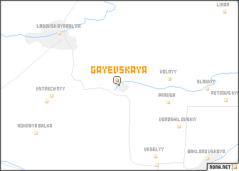 map of Gayevskaya