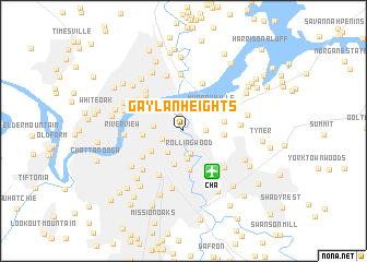 map of Gaylan Heights