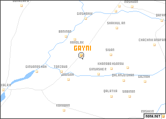 map of Gaynī