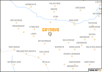 map of Gaynovo