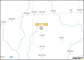 map of Gaytine