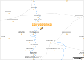 map of Gayvoronka