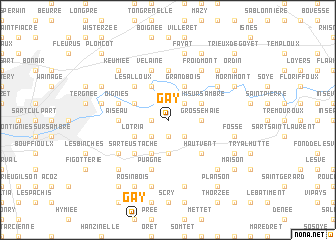 map of Gay