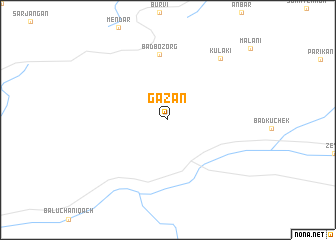 map of Gazan