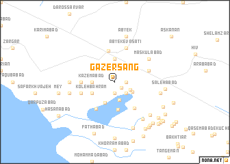 map of Gāzer Sang