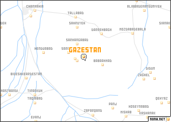 map of Gazestān