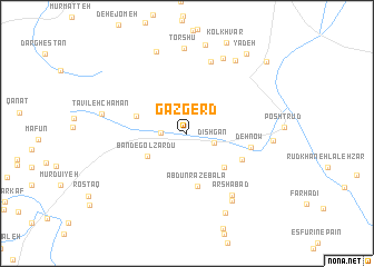 map of Gazgerd