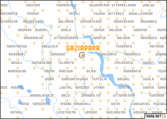 map of Gāziāpāra