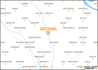 map of Gāzikhāl