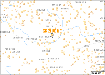 map of Gazivode