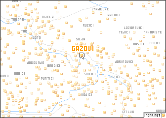 map of Gazovi