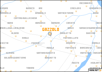 map of Gazzolo