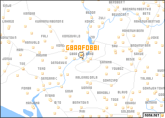 map of Gbaa Fobbi