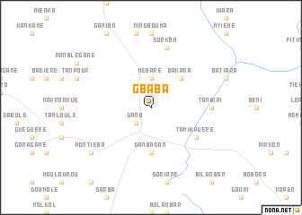 map of Gbaba