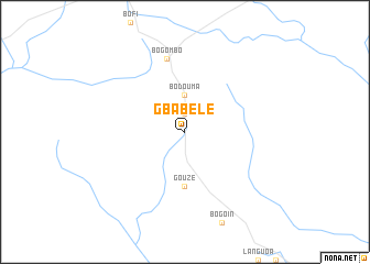 map of Gbabele