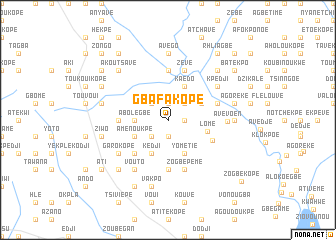map of Gbafa Kopé