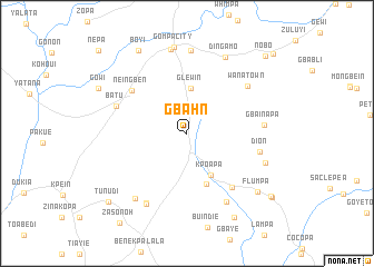 map of Gbahn
