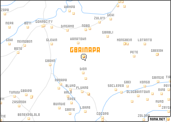 map of Gbainapa