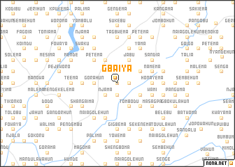 map of Gbaiya